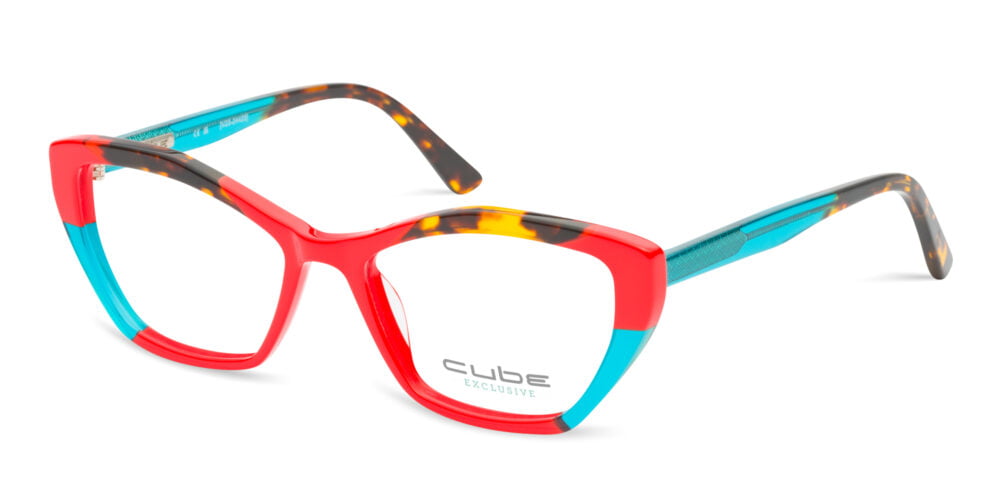 Red / Tort oise/ Blue