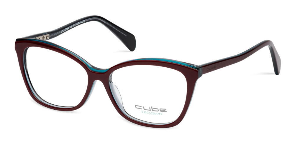 3354E – Cube Exclusive – Ladies Dark Burgundy / Blue / Lgrey